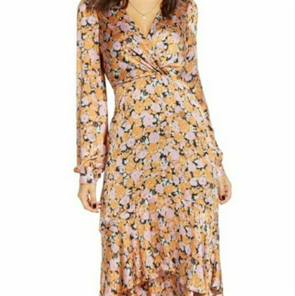 Pink and orange WAYF dress